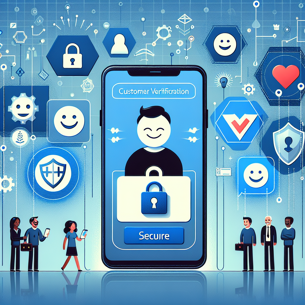 Illustration of secure lock symbol on mobile in a abstract cybersecurity pattern setting, with a happy mood.
