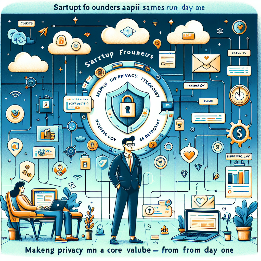 Illustration of sms api integration diagram in a cloud technology overlay setting, with a happy mood.