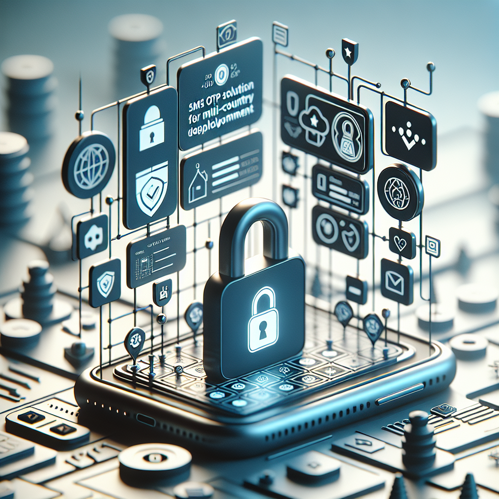 Illustration of secure lock symbol on mobile in a dashboard screen blur setting, with a relaxed mood.