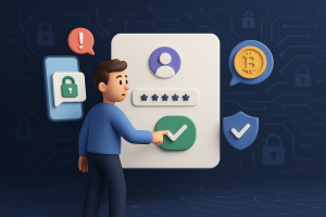 Illustration of sms api integration diagram in a abstract cybersecurity pattern setting, with a determined mood.